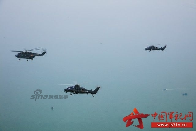 掠海超低空飞行!42军大批武直10奔赴南海演习