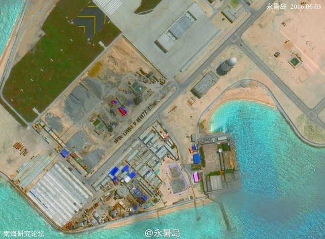 机场跑道清晰可辨！永暑岛6月高清卫星照曝光