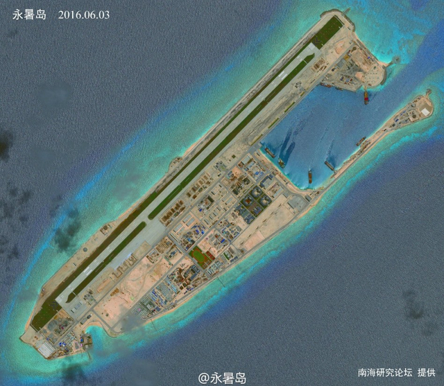 机场跑道清晰可辨！永暑岛6月高清卫星照曝光