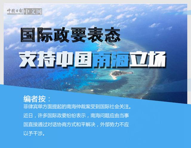 多国政要就南海问题表态