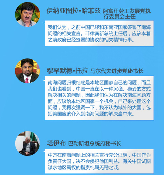 南海仲裁结果将出炉:多国政要对中国这样说