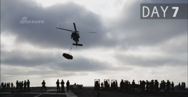 美军公开里根号航母闯南海53天