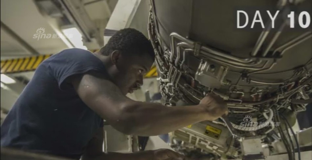 美军公开里根号航母闯南海53天