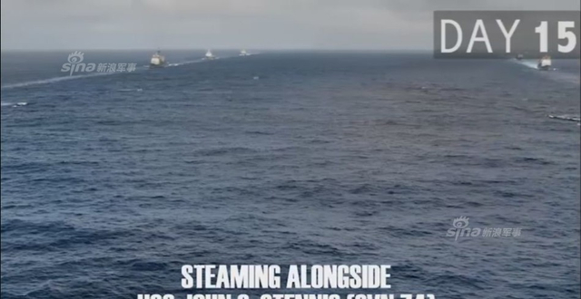 美军公开里根号航母闯南海53天