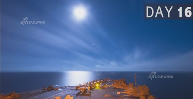 美军公开里根号航母闯南海53天