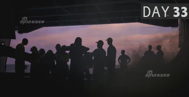 美军公开里根号航母闯南海53天