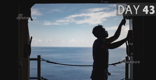 美军公开里根号航母闯南海53天