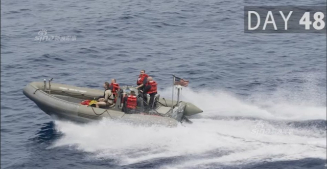 美军公开里根号航母闯南海53天