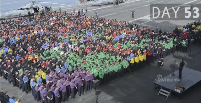 美军公开里根号航母闯南海53天