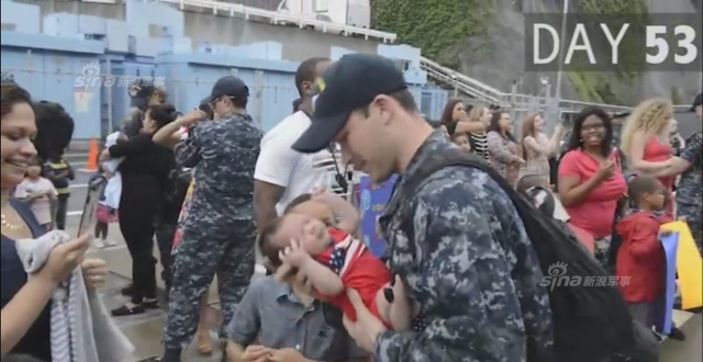 美军公开里根号航母闯南海53天