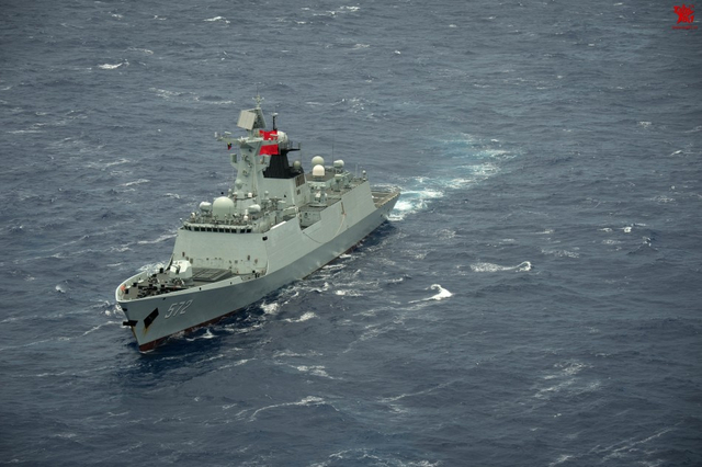 环太军演40艘战舰编队超壮观 