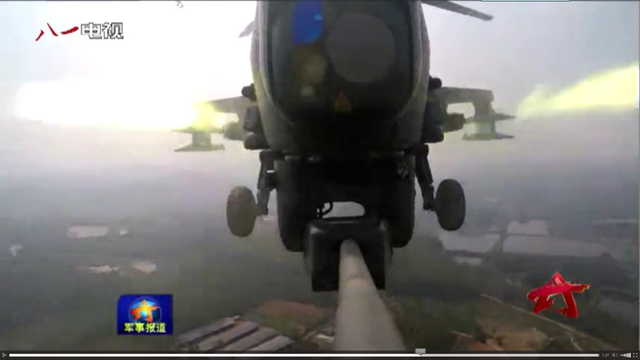 我陆航所有作战部队列装武直10 异形头盔抢眼