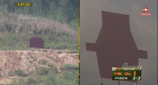 中国96B坦克以绝对优势首个冲过终点