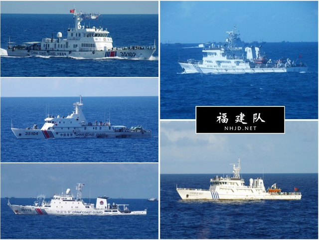 中国15艘海警船保卫钓鱼岛 史上最多
