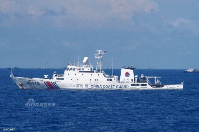 中国15艘海警船保卫钓鱼岛 史上最多