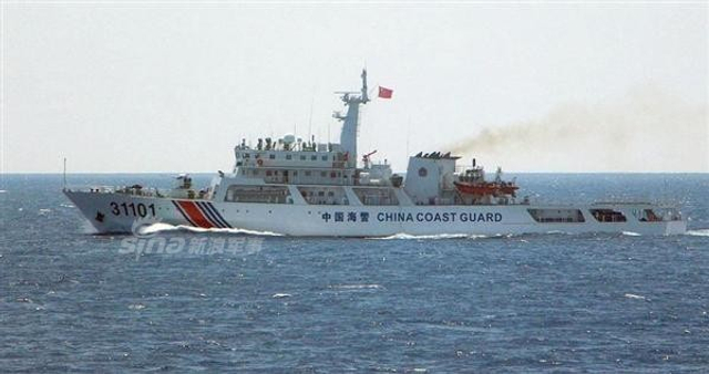 中国15艘海警船保卫钓鱼岛 史上最多