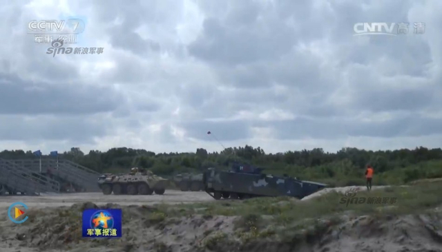 05式大战俄制步战！中国陆战队角力海上登陆赛