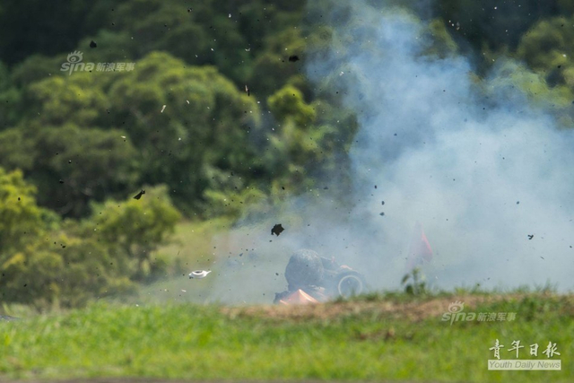 台汉光军演模拟大陆攻台 蔡英文全副武装视察