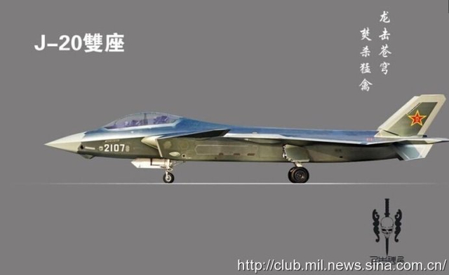 两年内中国装备36架歼20战机