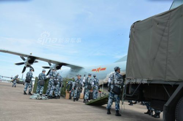 中国军队抵达泰国进行军事医学联合演练