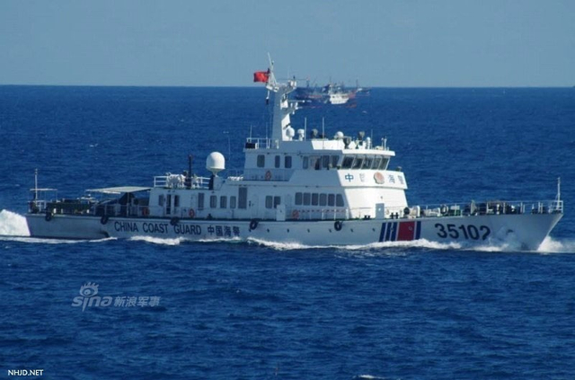 霸气！中国海警2151船数十次赴钓鱼岛维权航行