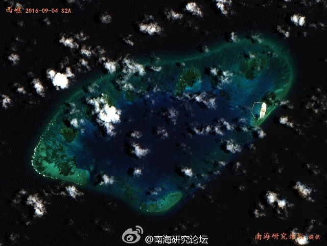 大自然又鬼斧神工了:曝南海部分岛礁最新照片