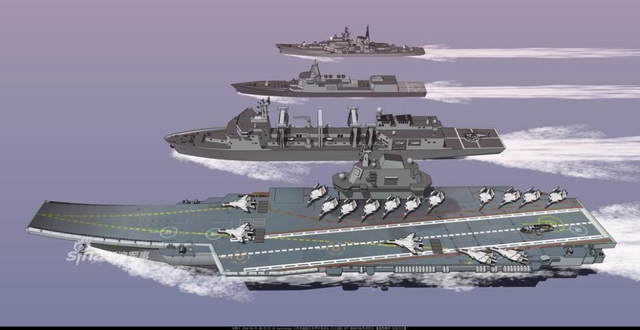 舰岛早日吊装！中国国产航母曝光最近进展