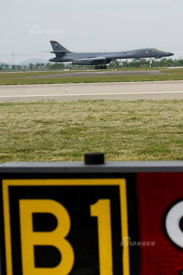 美军B1-B轰炸机再进朝鲜半岛空域