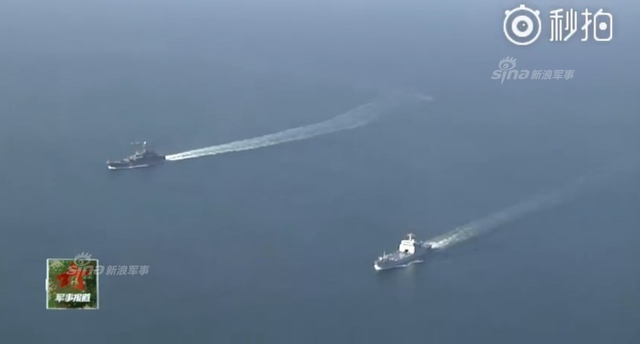 我军2万吨巨舰与俄联合夺岛：地形酷似钓鱼岛