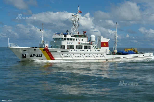 想跟中国一争高下？越南两千吨级新海警船交付