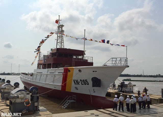想跟中国一争高下？越南两千吨级新海警船交付