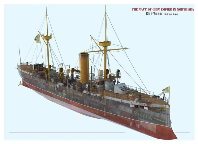 国耻族辱不敢忘！甲午海战致远纪念舰正式下水