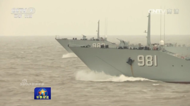 震慑台独！中国陆海空三军在东海进行登陆演习