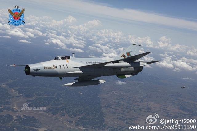 最新也是最后的七爷 孟加拉空军的中国歼7战机 新浪图片