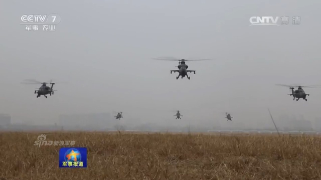 解放军武直10低空出击！妥妥阿帕奇范相当帅气