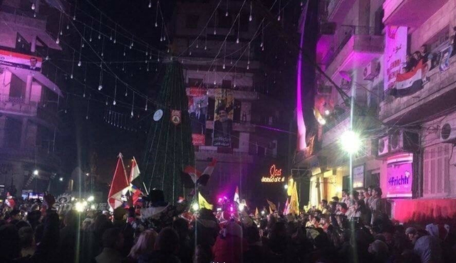 叙利亚各地欢庆阿勒颇大捷！民众街头喜迎圣诞