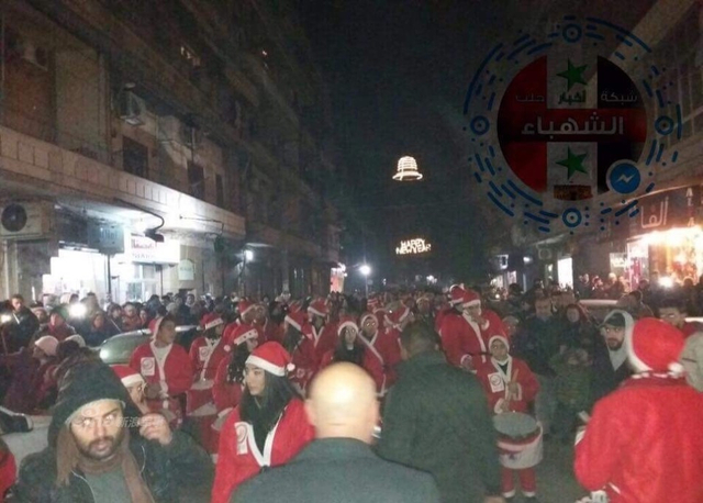 叙利亚各地欢庆阿勒颇大捷！民众街头喜迎圣诞
