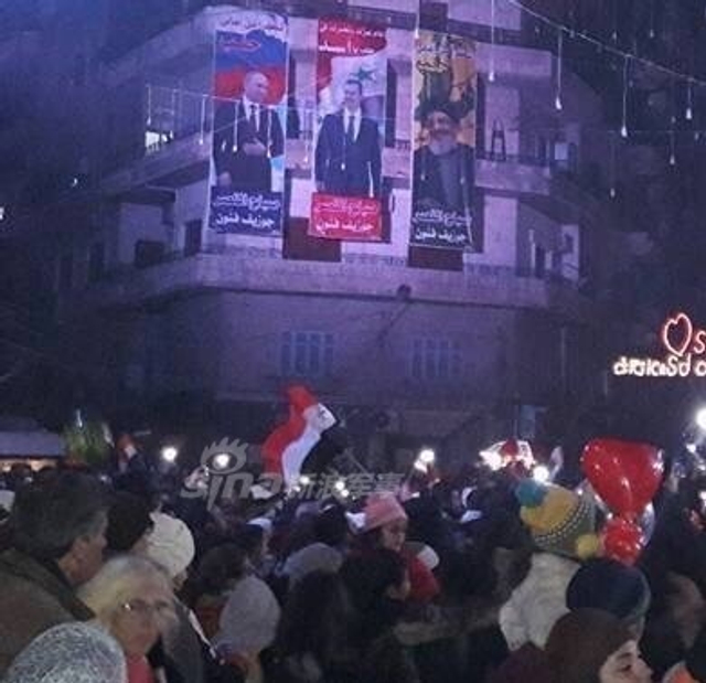 叙利亚各地欢庆阿勒颇大捷！民众街头喜迎圣诞