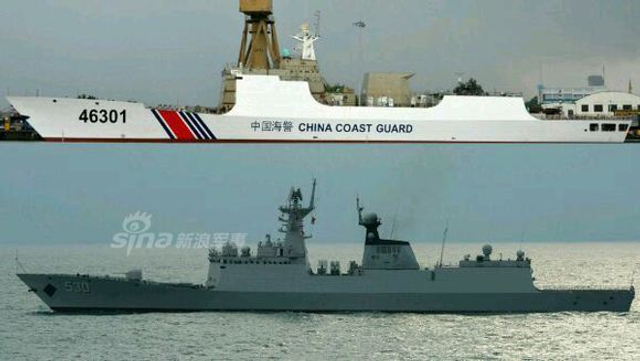 目标是第二海军！中国海警版054和056等待入役