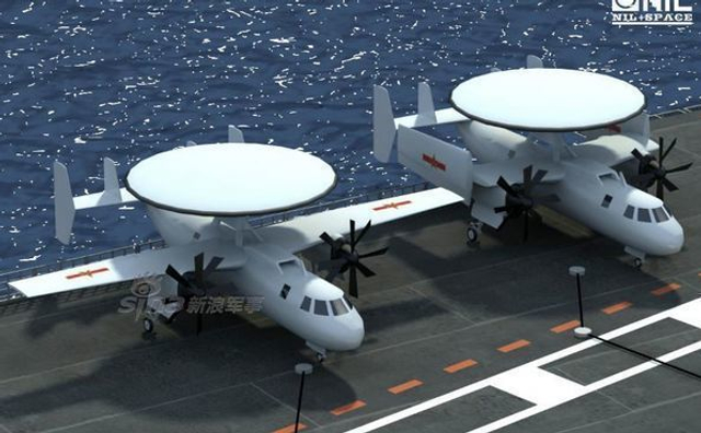 直追美军E2：国产舰载机预警机起飞重量达25吨