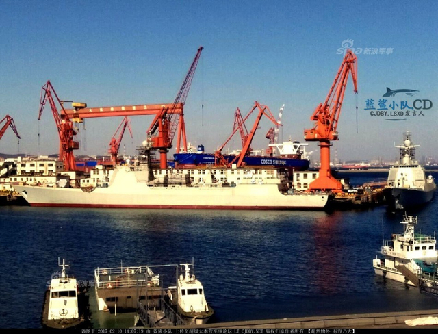 一年造一个舰队!中国国产航母和战舰停满船厂