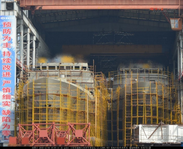 一年造一个舰队!中国国产航母和战舰停满船厂