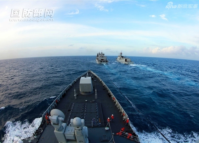 备战美军闯南海：我军南海演习构筑三层防空网