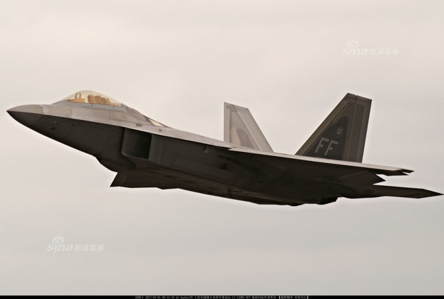 中国歼20最难对付的对手!美军F22五代机猛图