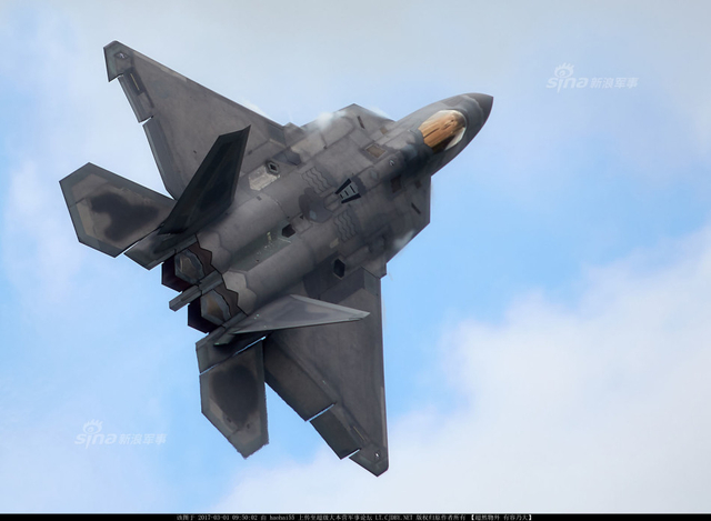 中国歼20最难对付的对手!美军F22五代机猛图