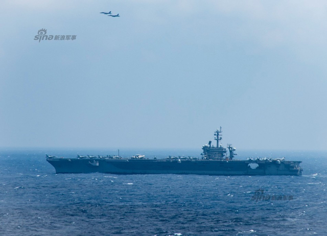 美国航母卡尔文森还在南海晃悠 菲总统拒绝登上