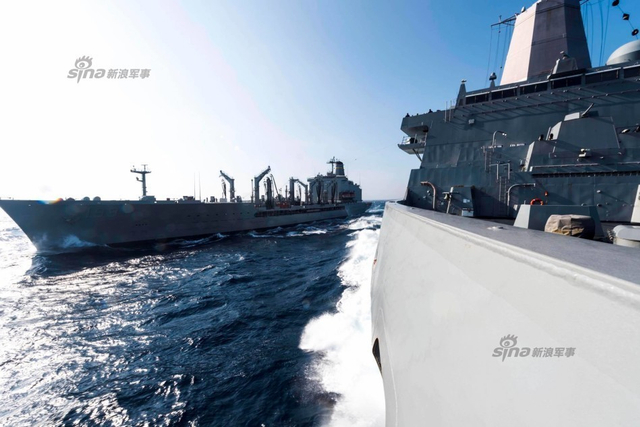 航母刚走!美军船坞登陆舰又抵达南海打枪弄炮