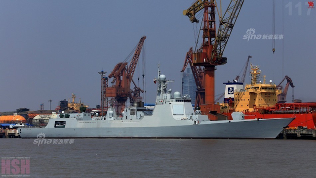 中国第九艘052D舰进度喜人!大国海军逐渐成型