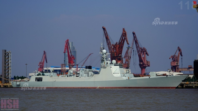 中国第九艘052D舰进度喜人!大国海军逐渐成型