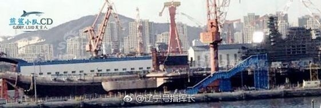 国产001A航母最新照：已经刷出白边上半年下水